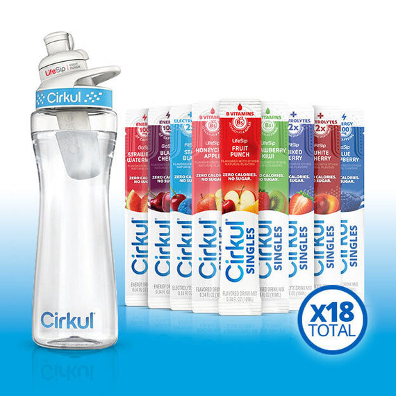 22oz. Plastic Bottle & LifeSip® Fruit Punch D0